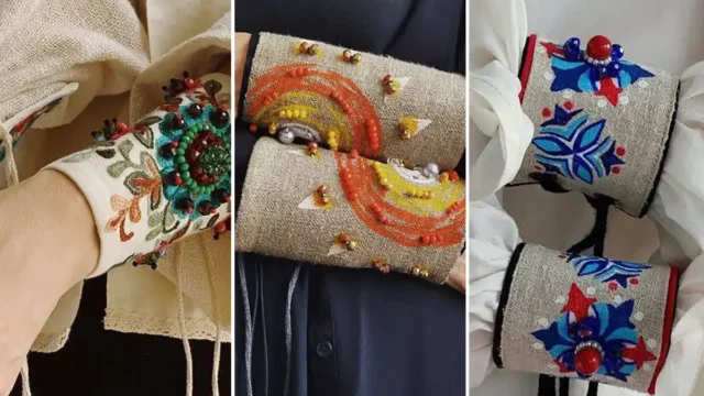 دستبند بافتنی تزئینی | ۱۵ مدل شیک و رنگارنگ برای تکمیل استایل شما!!