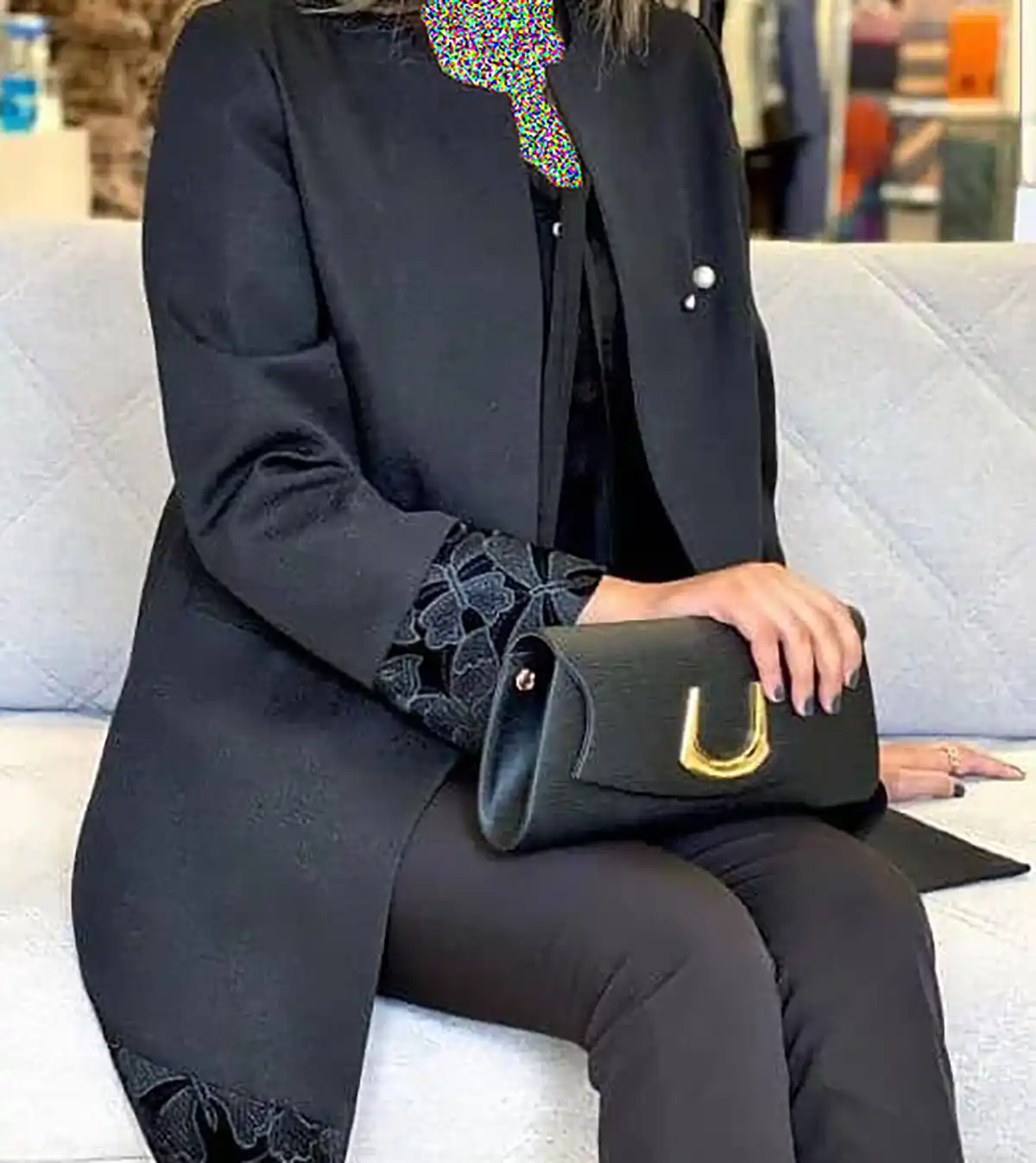 مانتو کتی مشکی 