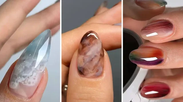 طرح ناخن ماربل | ۱۵ مدل شیک که ناخن‌های شما رو به یک اثر هنری تبدیل می‌کنه!!