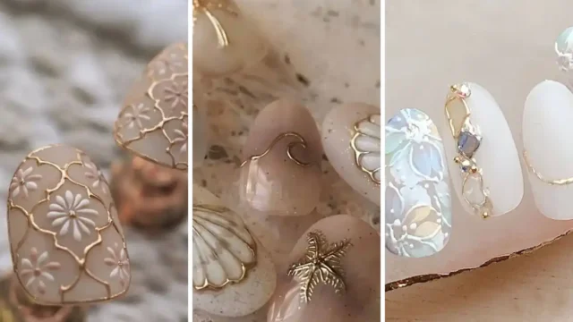 دیزاین ناخن برجسته | با این ۱۵ مدل خاص انگار ناخن‌هات از توی ژورنال بیرون اومدن!!