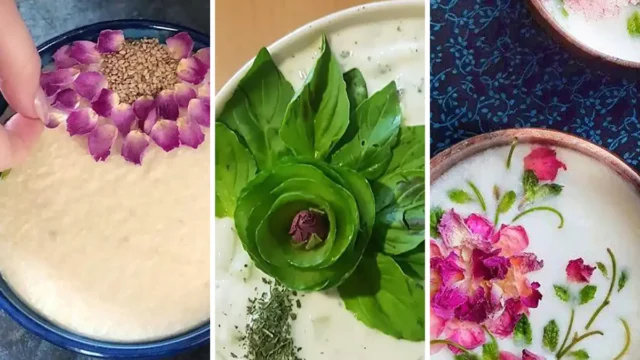دیزاین ماست مهمونی | ۱۵ ایده بامزه و جدید برای تزیین با سبزی، کشک و زعفرون خوشگل!!