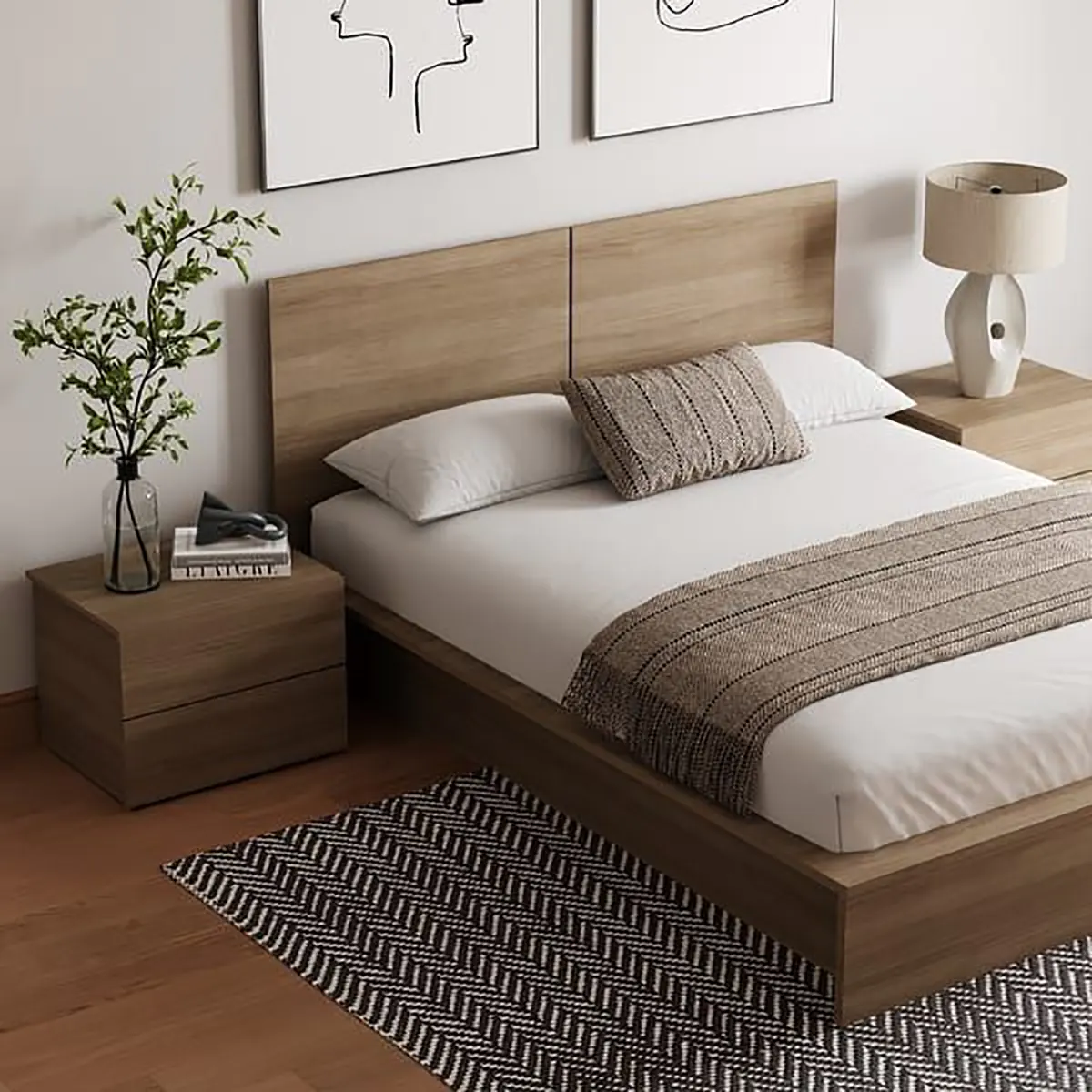 سرویس خواب چوبی کلاسیک