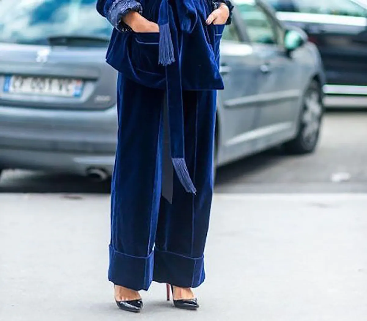 شلوار مخمل بیرونی