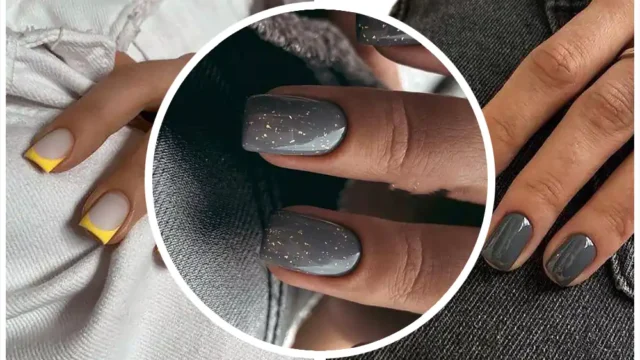 دیزاین ناخن طوسی | فشن مینیمال و خنثی برای روزمره ✨