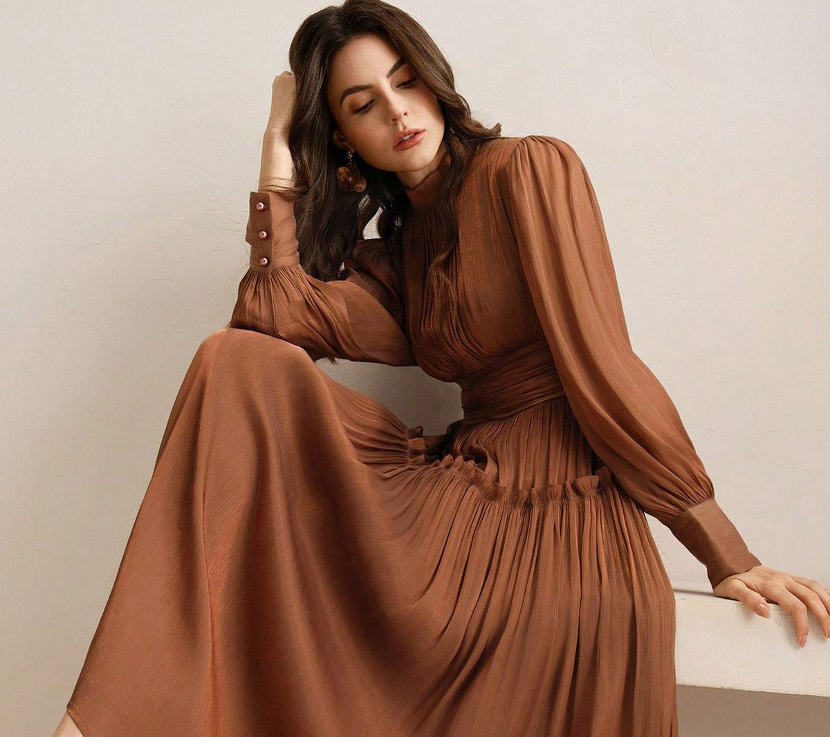 مدل لباس مجلسی ساده و شیک زنانه بلند