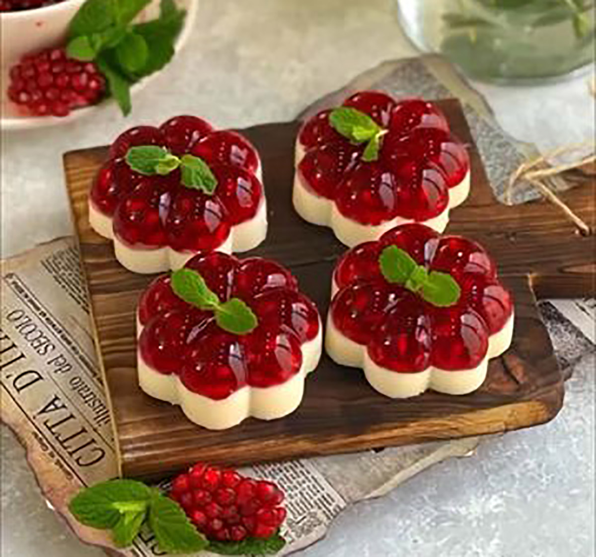ژله شب یلدا لیوانی