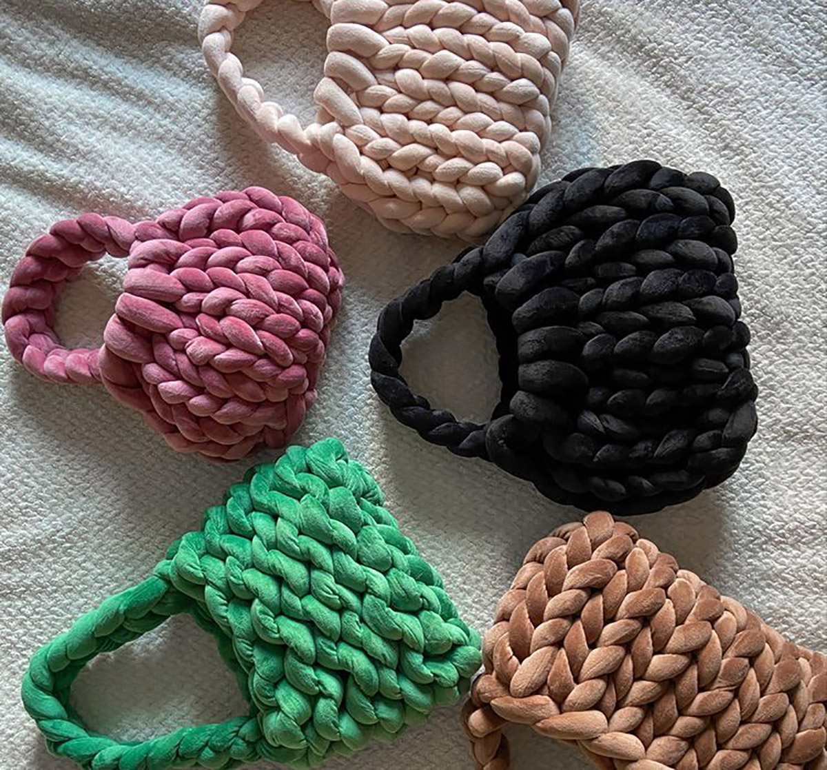 عکس کیف بافتنی ساده
