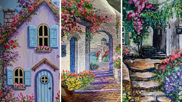 نقاشی سنگی جذاب | نقاشی روی سنگ؛ ترندی خلاقانه برای دکور و هدیه!!