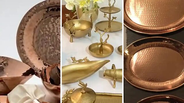 مدل ظرف مسی | جدیدترین مدل‌های ظرف مسی برای آشپزخانه شیک و سنتی!!