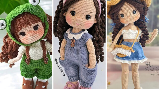 مدل عروسک بافتنی کیوت | عروسک‌های بانمک و کوچولو برای هدیه‌دادن!!