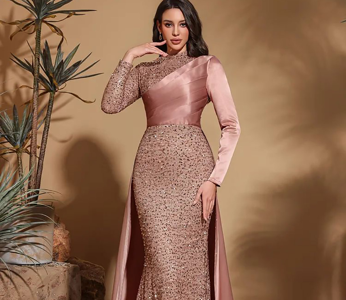 مدل لباس مجلسی ساده و شیک زنانه بلند