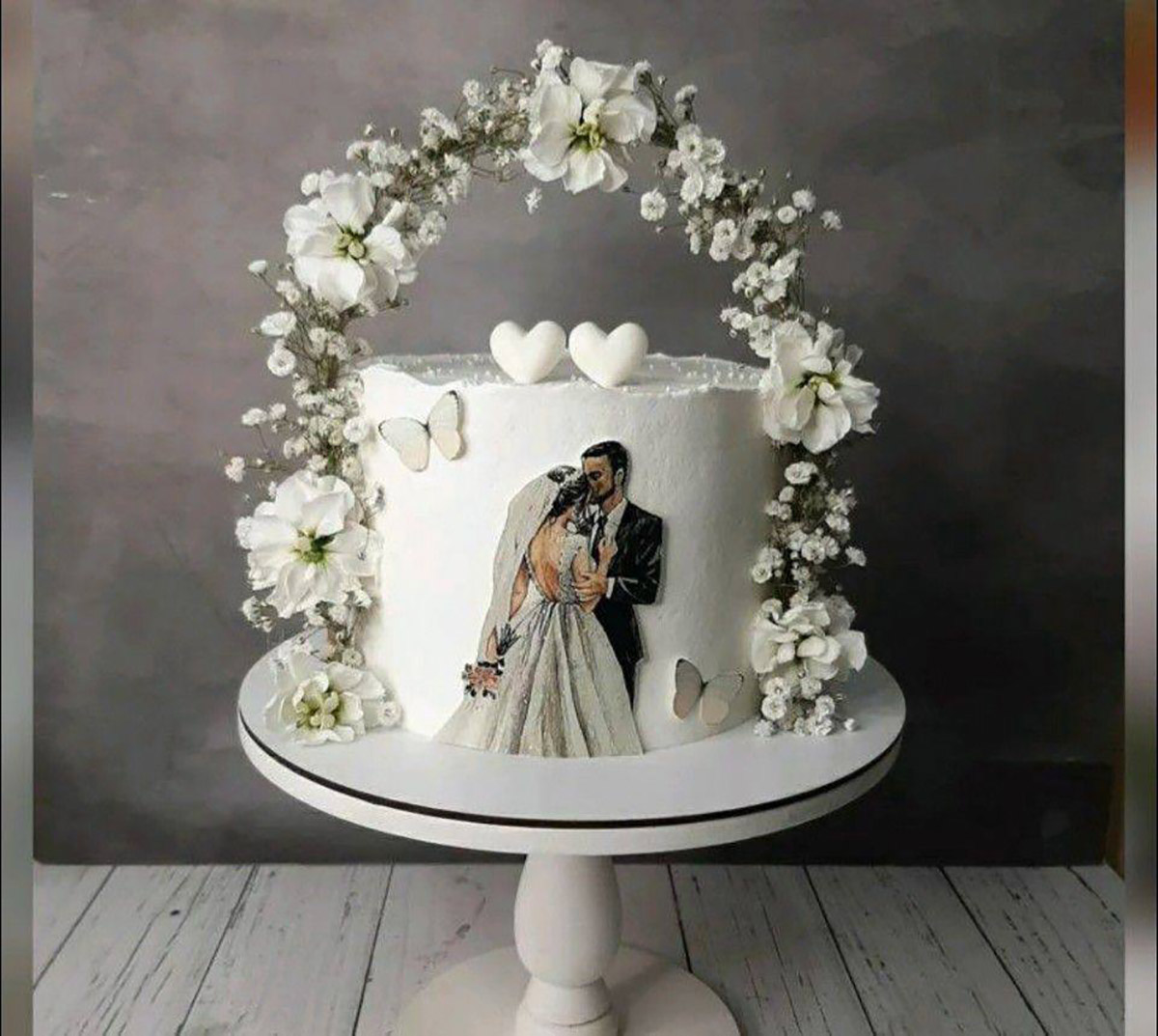 کیک عقد یک طبقه