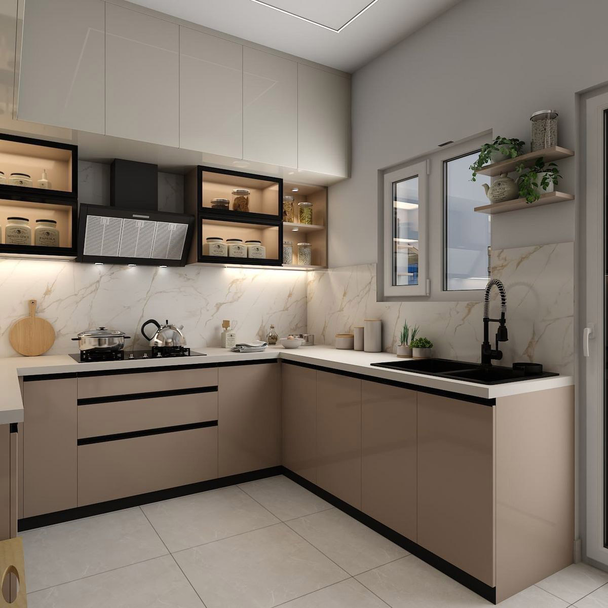 جدیدترین مدل کابینت آشپزخانه ام دی اف