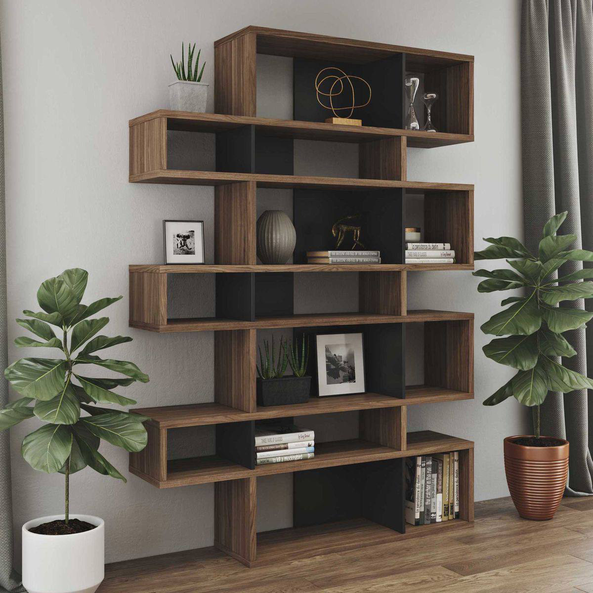 کتابخانه چوبی کلاسیک