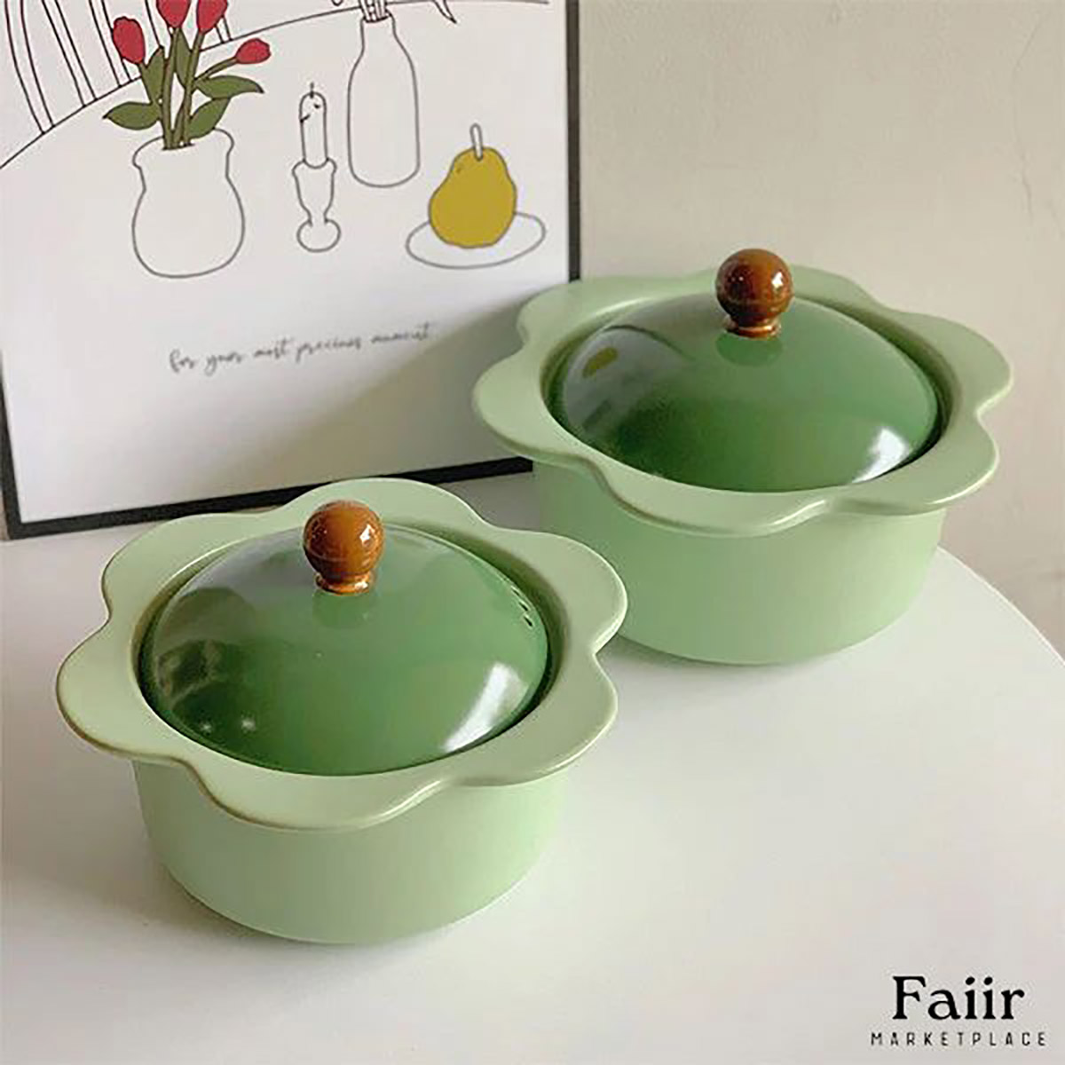 ظروف سرامیکی فانتزی رنگی