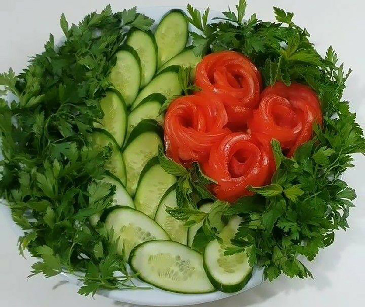 تزیین سبزی خوردن تک نفره