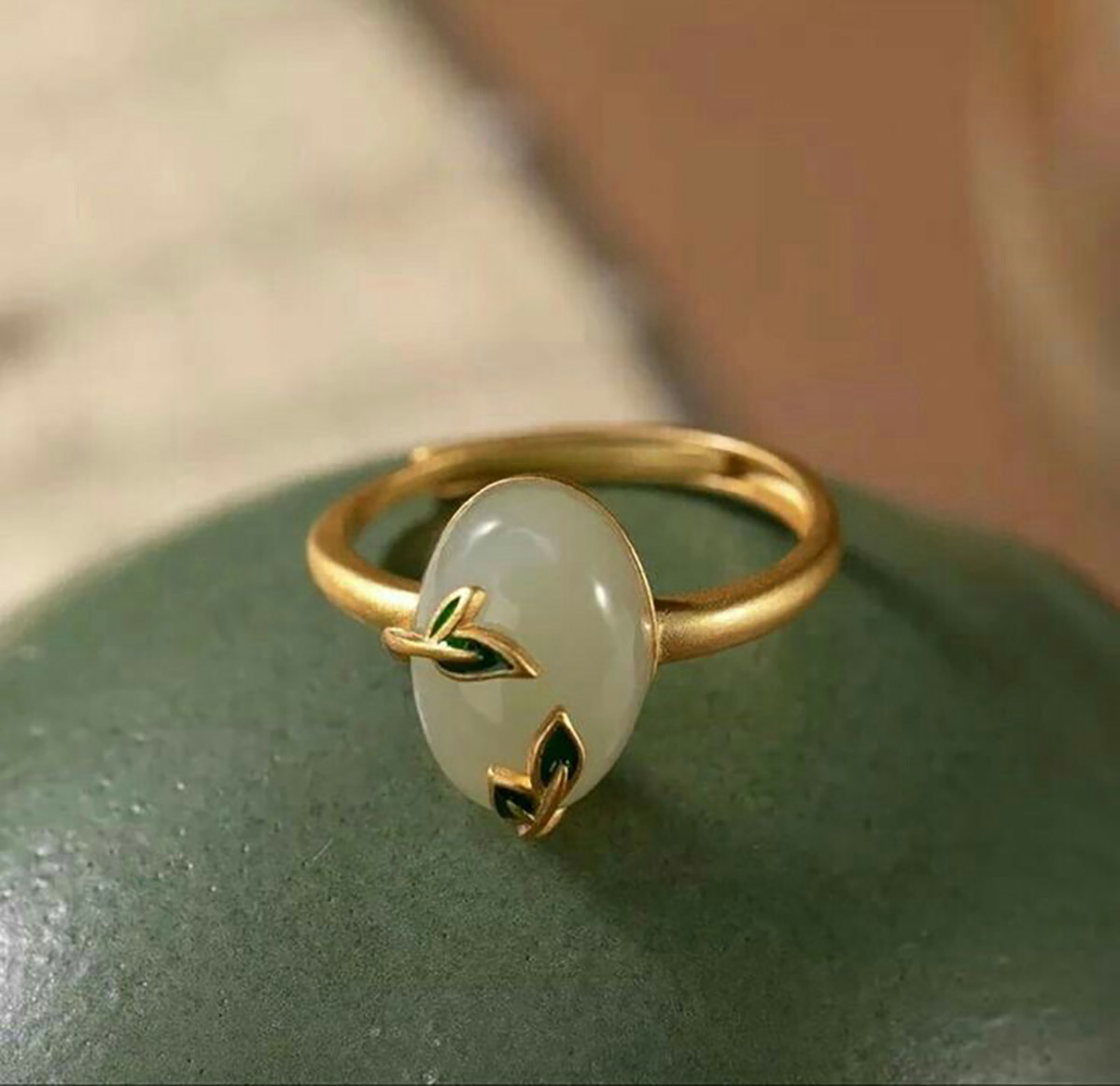 فروش انگشتر عقیق سبز یمنی زنانه