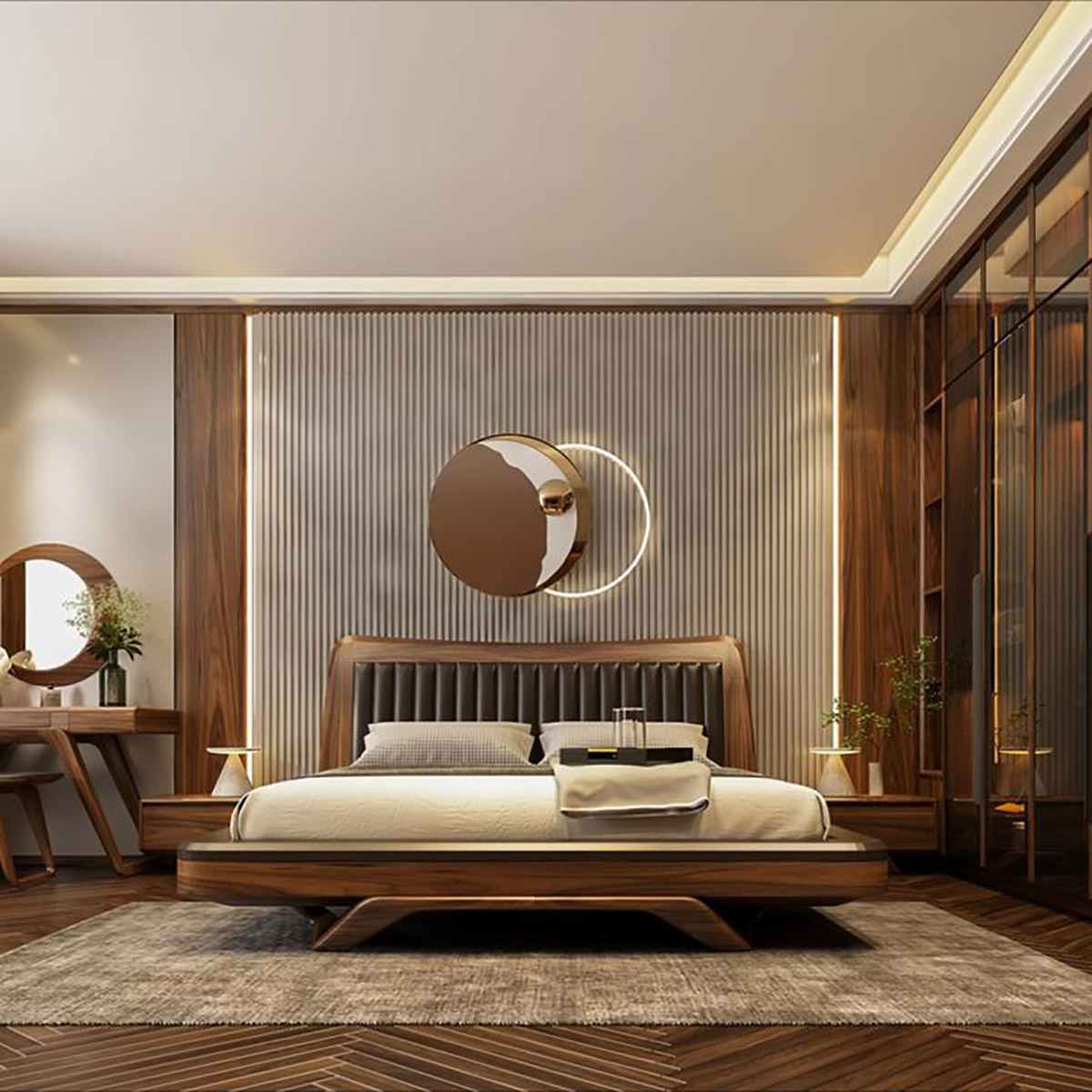 تخت خواب دو نفره چوبی