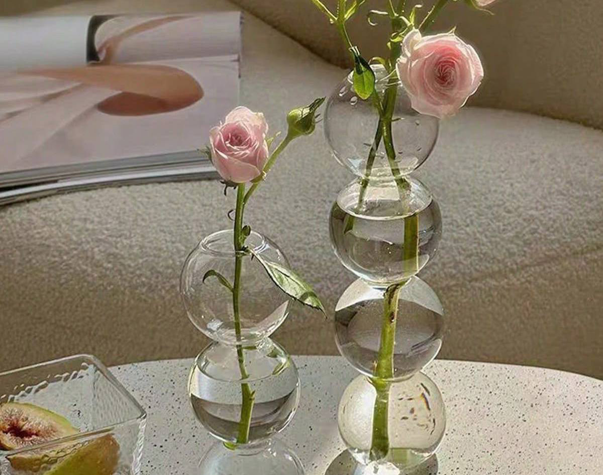 گلدان شیشه ای استوانه ای دیجی کالا
