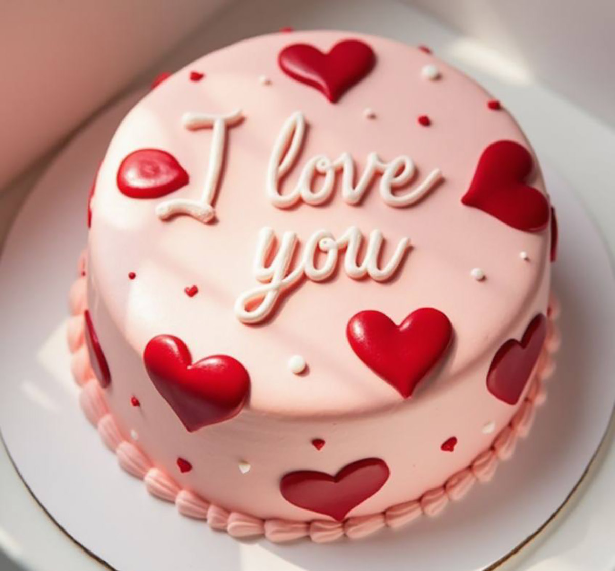 کیک عاشقانه